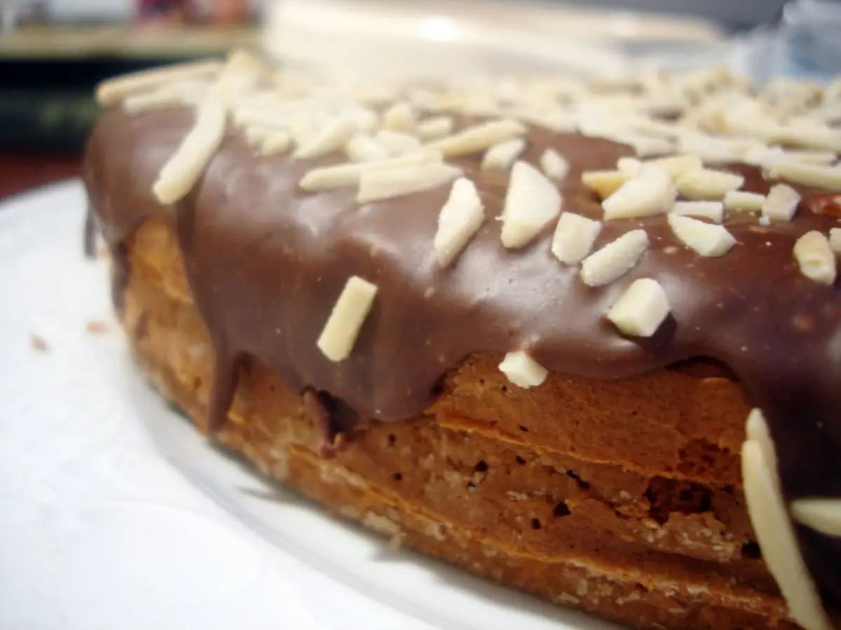 Receta de Bizcocho de coco y chocolate