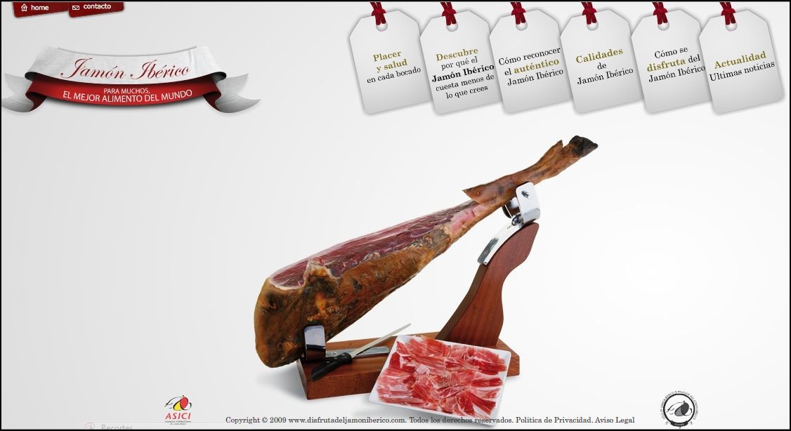 disfruta del jamon iberico