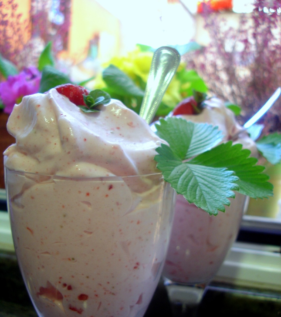 Espuma de fresas