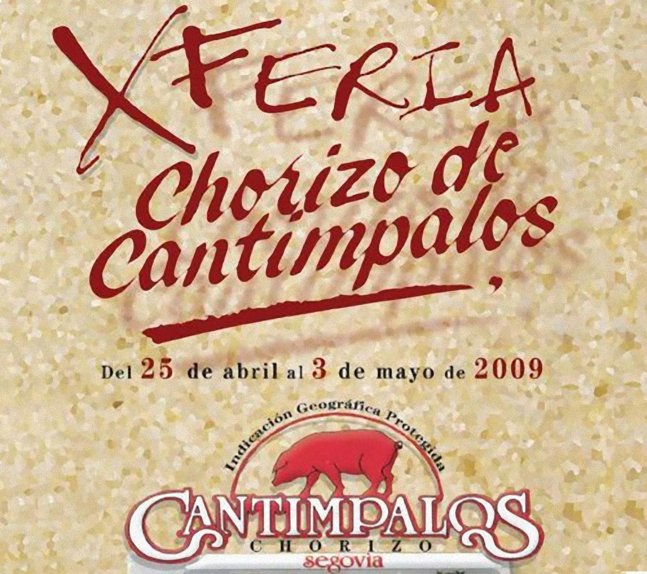 Cartel de la X Feria del Chorizo de Cantimpalos