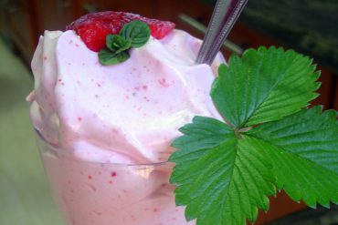 Espuma de fresas