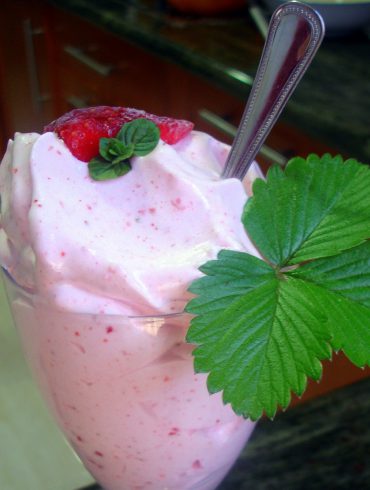 Espuma de fresas