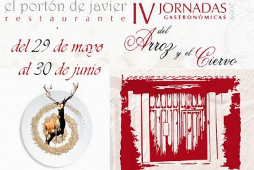 Cartel de las IV Jornadas Gastronómicas del Arroz y el Ciervo