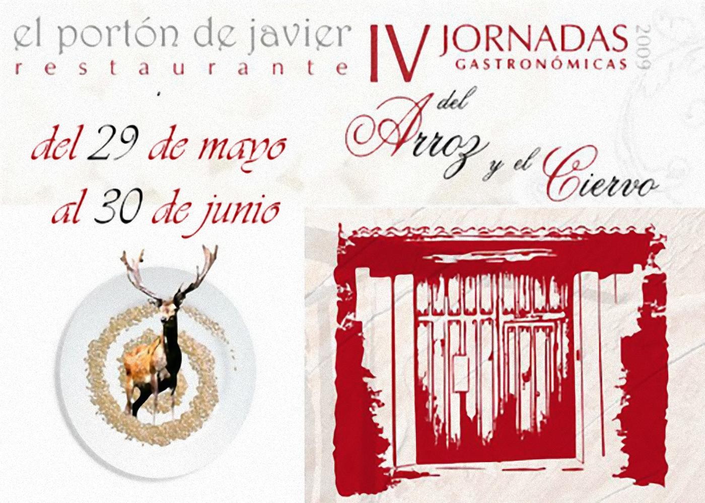 Cartel de las IV Jornadas Gastronómicas del Arroz y el Ciervo