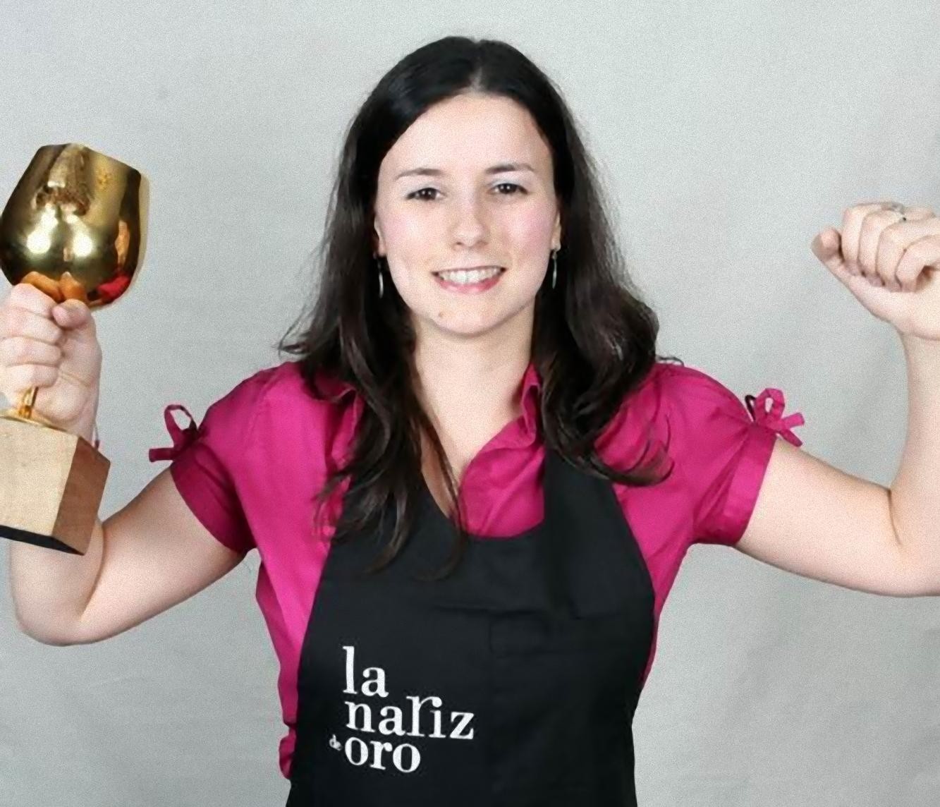 María José Vázquez nariz de oro 2009 con su premio