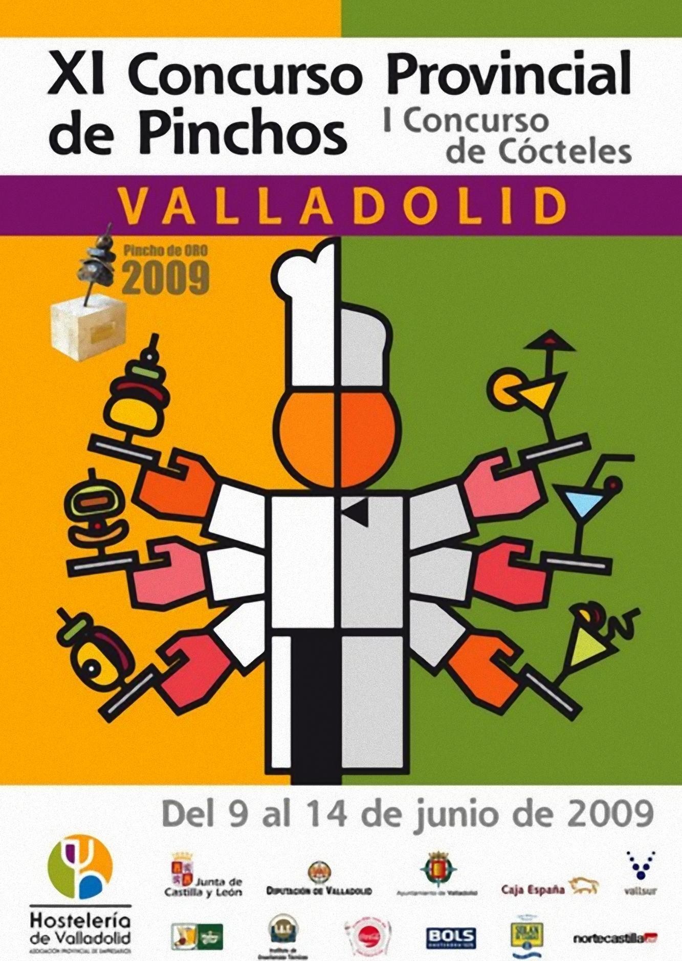 Cartel XI Concurso Provincial de Pinchos Valladolid