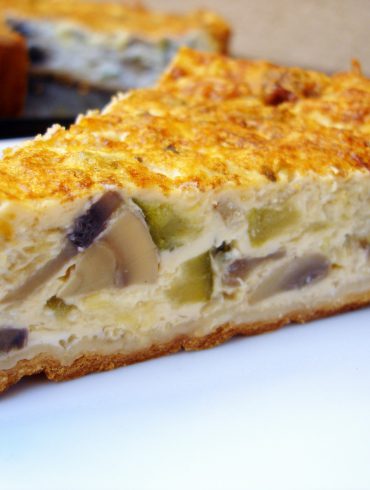 Quiché de champiñones