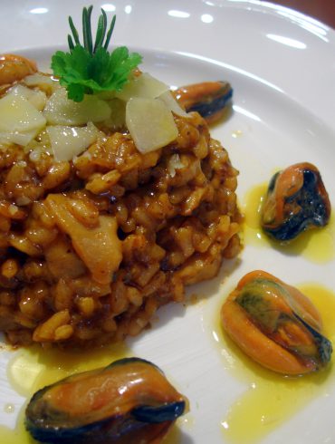 Receta de Risotto de calamares y mejillones