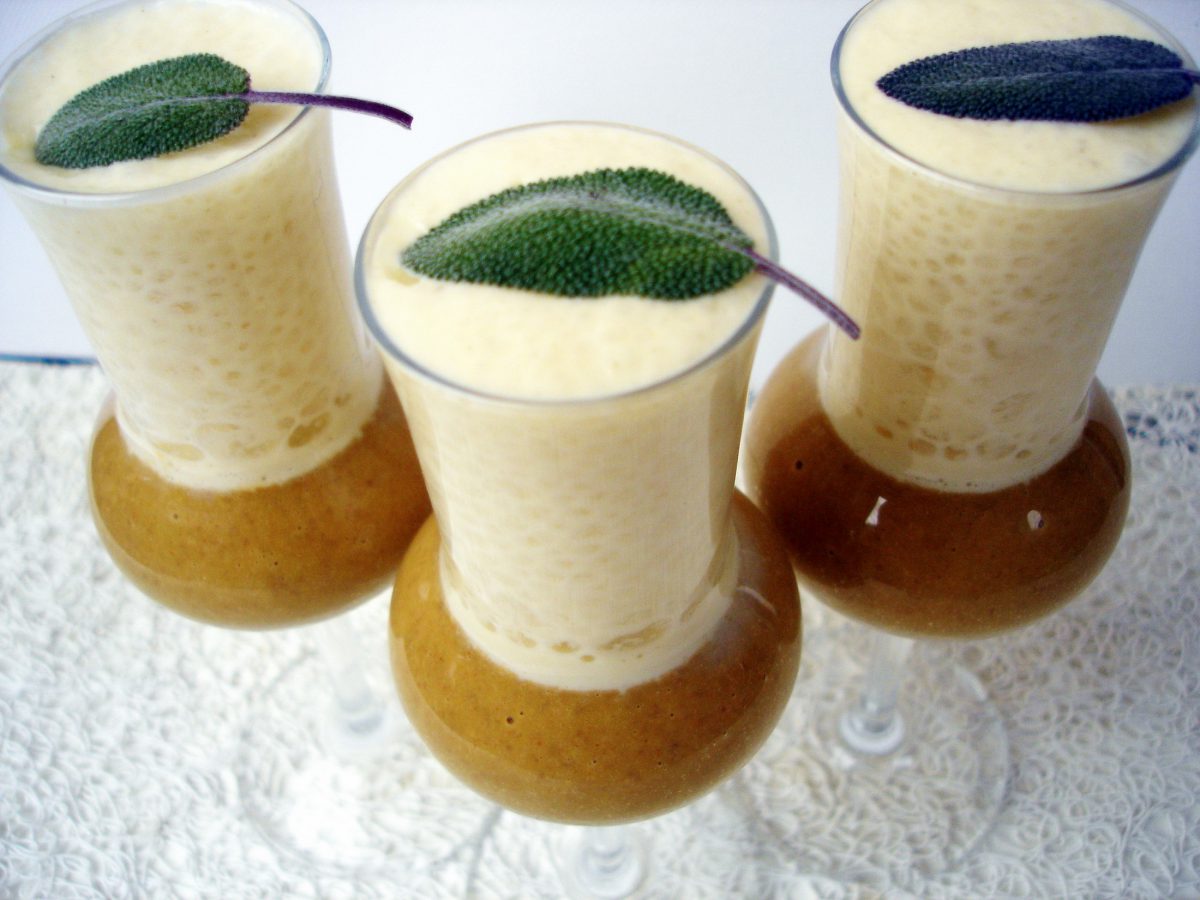 Crema de lentejas con espuma de boletus