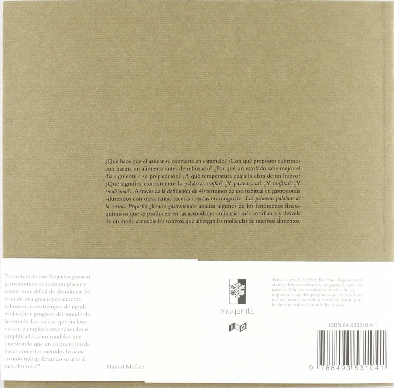 Cuadernos de Mugaritz: Las primeras palabras de la cocina