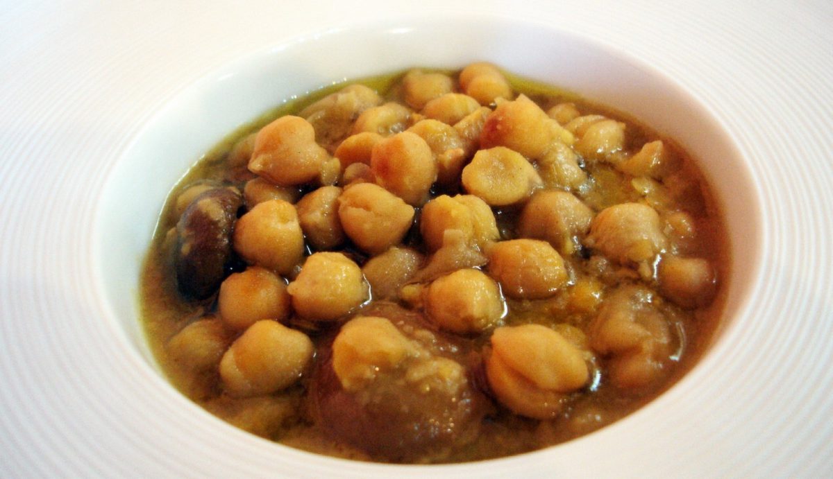 Garbanzos con boletus