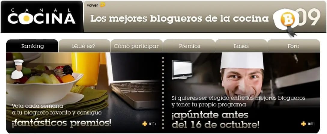 Mejor bloguero de la cocina 2009 Mejor bloguero de la cocina 2009