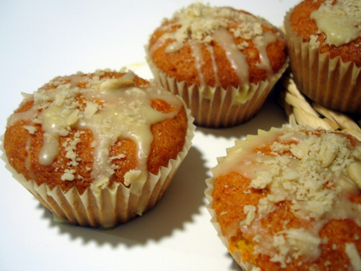 Muffins de zanahorias y piñones