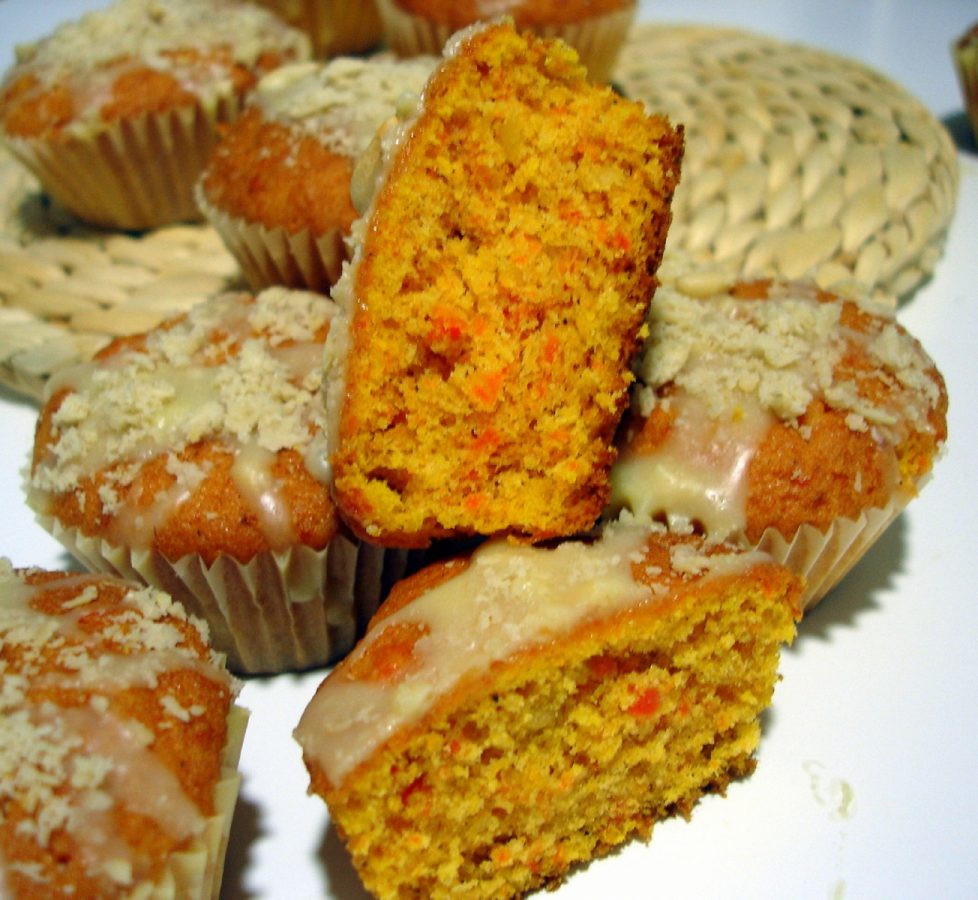 Muffins de zanahorias y piñones