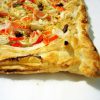 Receta de Pizza de surimi y anchoas con masa de hojaldre