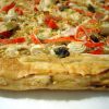 Receta de Pizza de surimi y anchoas con masa de hojaldre