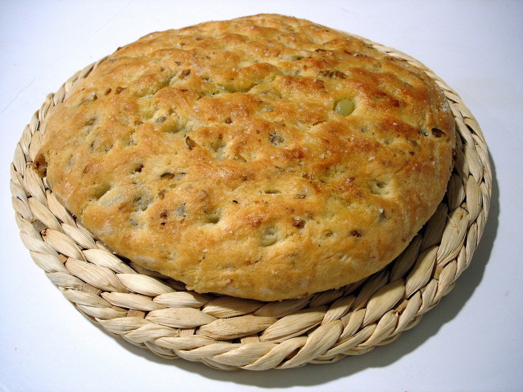 focaccia de aceitunas