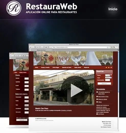 RestauraWeb, reservas on-line para restaurantes RestauraWeb, reservas on-line para restaurantes