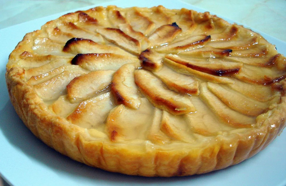 Tarta de manzana Tarta de Manzana con base de hojaldre