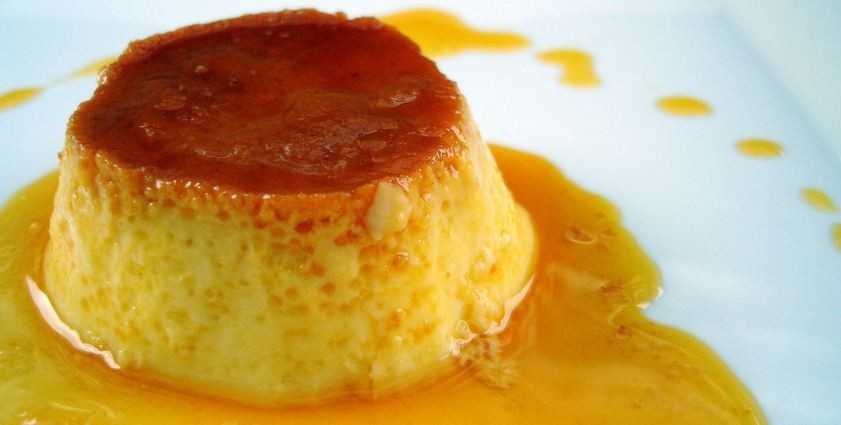 Flan de queso casero