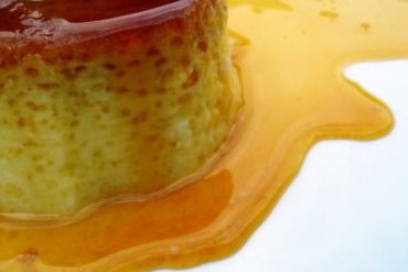 Flan casero con toque de queso