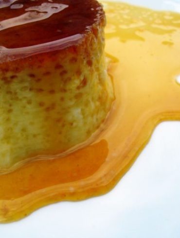 Flan casero con toque de queso