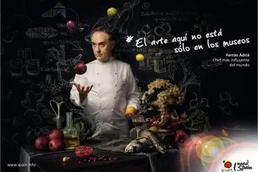 Ferrán Adrià - 'I need Spain' es el nuevo eslogan turístico de la marca España