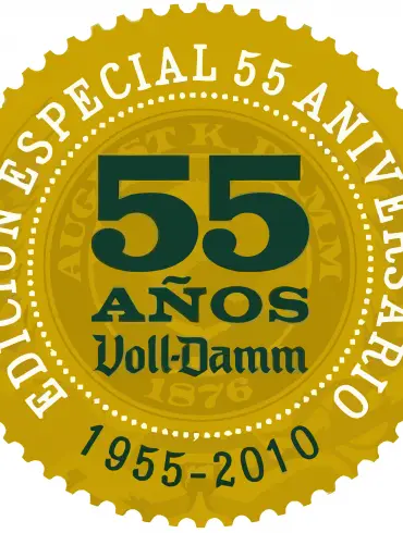 Logotipo del 55º aniversario de Voll-Damm