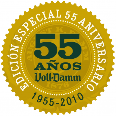 Logotipo del 55º aniversario de Voll-Damm