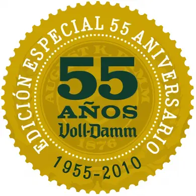 Logotipo del 55º aniversario de Voll-Damm