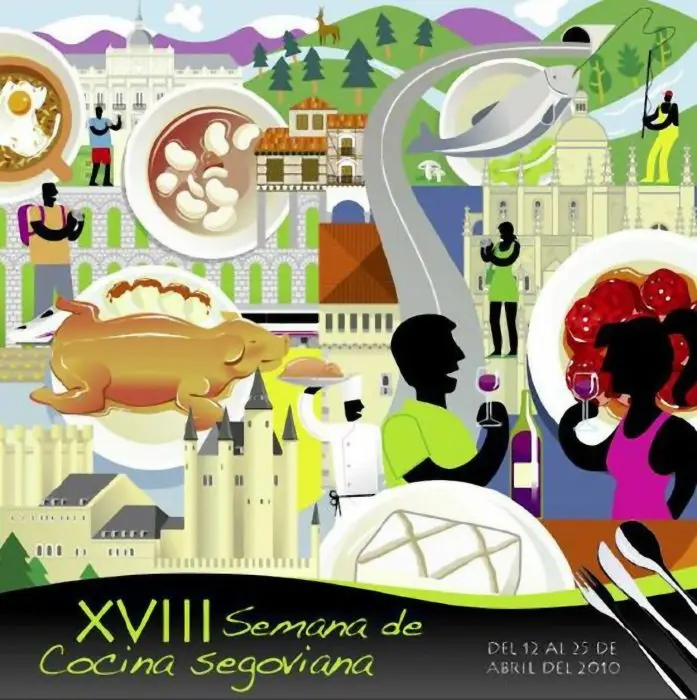 XVIII Semana de Cocina Segoviana cartel XVIII Semana de Cocina Segoviana