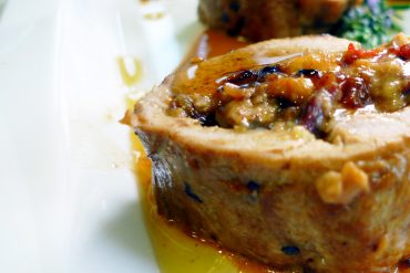 Receta de Solomillo de cerdo relleno de langostinos