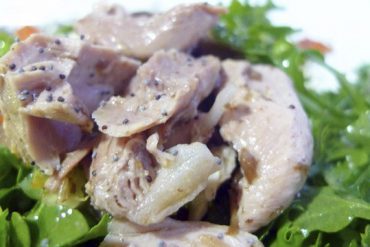 Receta de Ensalada de rucula y pavo estofado