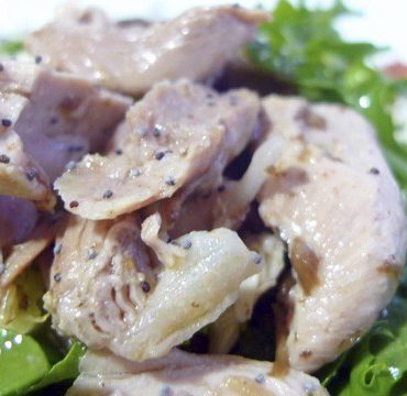 Receta de Ensalada de rucula y pavo estofado