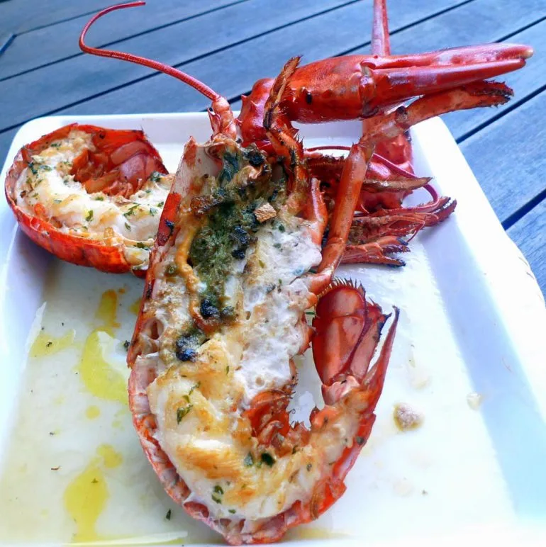 bogavante a la plancha