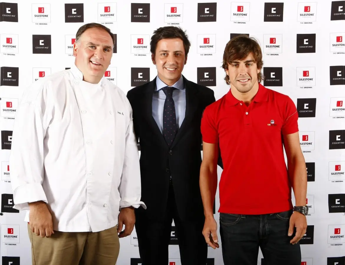 Jose Andrés y Fernando Alonso en Montreal