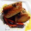 Receta de bonito con verduras salteadas