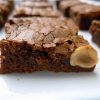 Receta de brownie de chocolate y avellanas