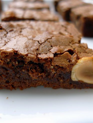 Receta de brownie de chocolate y avellanas