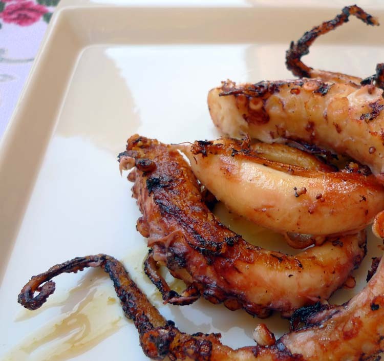 Pulpo a la plancha con patata resistente