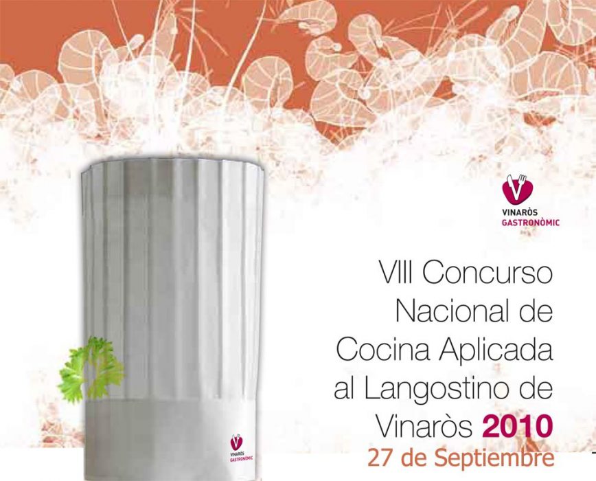 Cartel del VIII Concurso Nacional de Cocina Aplicada al Langostino de Vinaròs