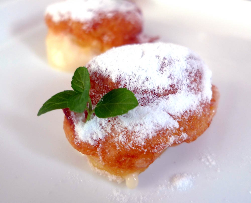 Buñuelos de crema pastelera en Thermomix