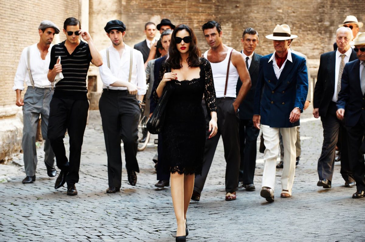 Monica-Bellucci y MARTINI Gold by Dolce&Gabbana