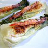 pak choi con queso y gambas 1