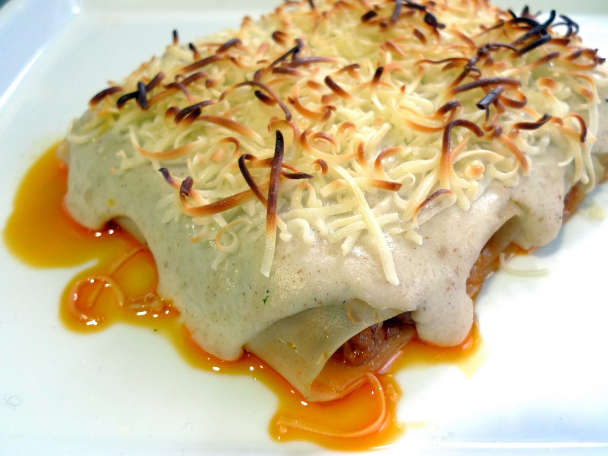 Receta de canelones de carne