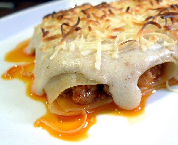 Canelones de carne