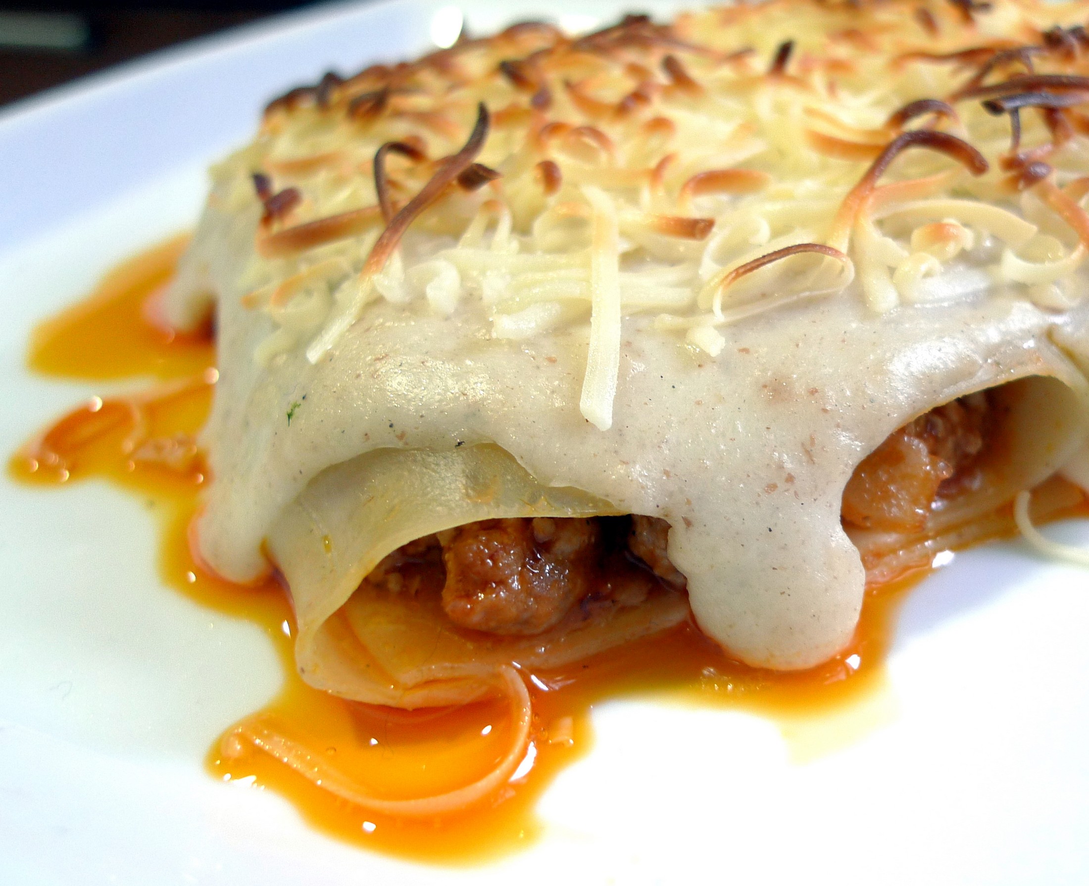 Receta de canelones de carne