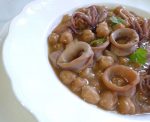Guiso de Garbanzos con calamares Guiso de Garbanzos con calamares