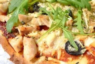 pizza casera de pollo