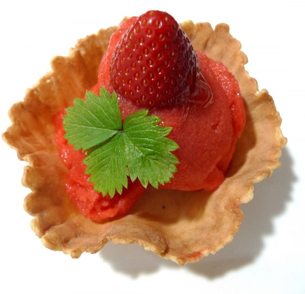 Sorbete de fresas